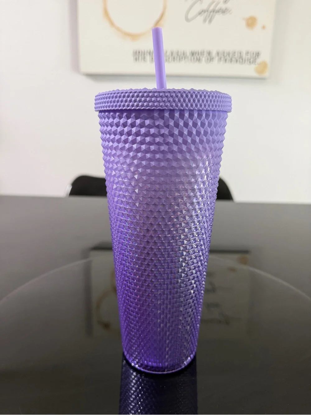 NWT Starbucks Venti Purple Ombré Studded Cold Cup